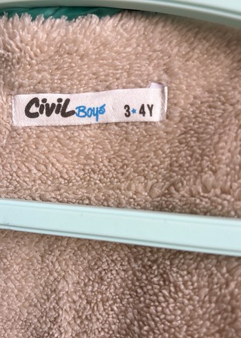 Parlak Turkuaz Erkek Çocuk Fermuarlı Yelek 3-4 yaş - Görsel 5