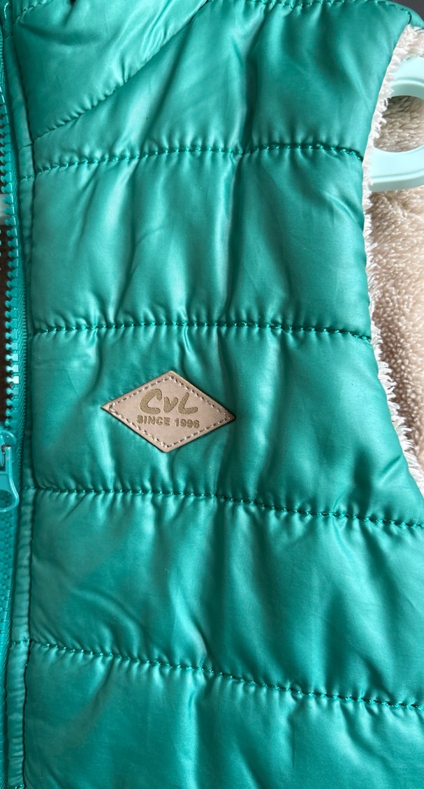 Parlak Turkuaz Erkek Çocuk Fermuarlı Yelek 3-4 yaş - Görsel 2