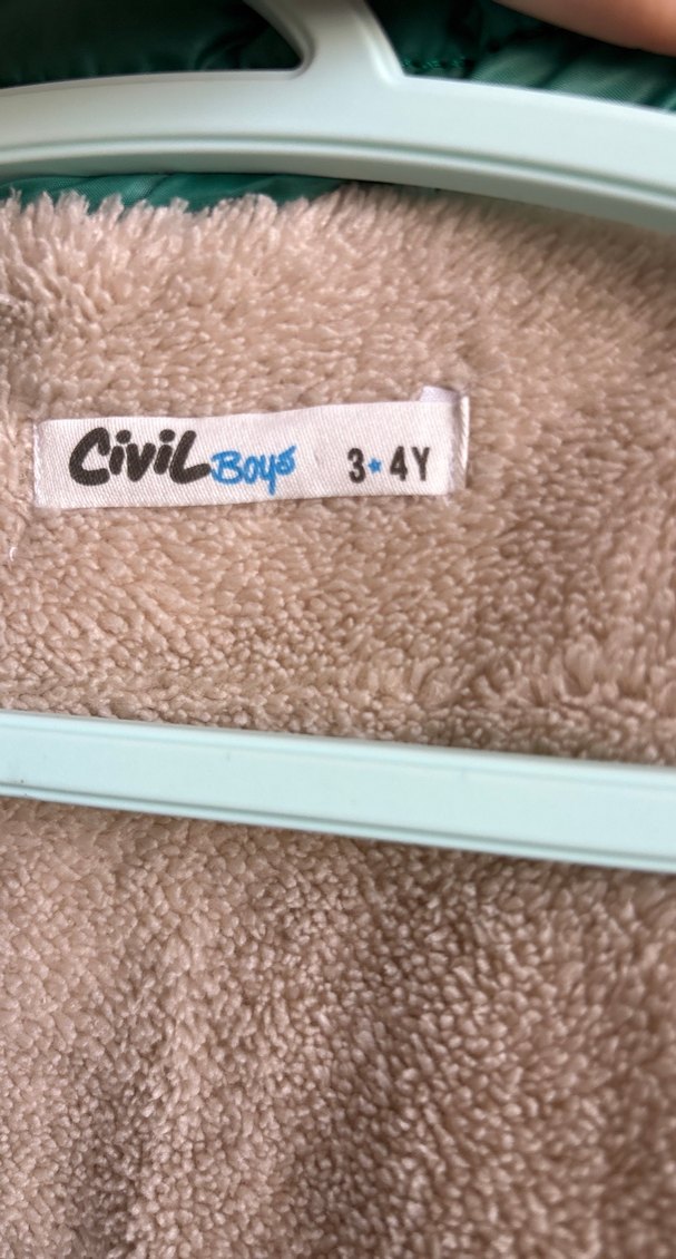 Parlak Turkuaz Erkek Çocuk Fermuarlı Yelek 3-4 yaş - Görsel 5