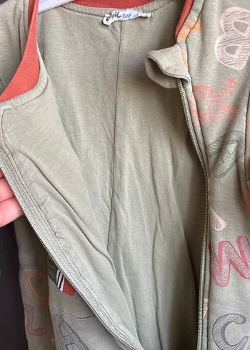 Uzun Kollu Fermuarlı Bebek Tulum Gri 2-3 yaş - Görsel 6