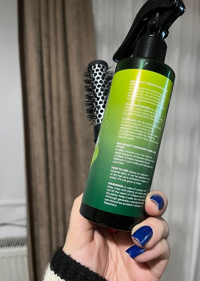 Biberiye saç spreyi tarak hediye - Görsel 3
