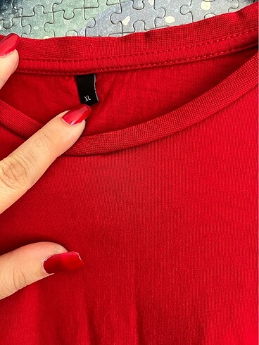 xl Beden kırmızı Renk Kadın tshirt