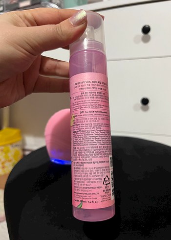 Pastel Pembe Yüz Temizleme Cihazı ve Jel - Görsel 4