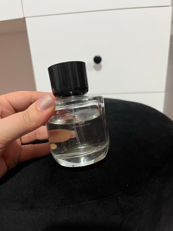 Zara nuit Şeffaf Cam Kadın Parfümü Siyah Kapaklı - Görsel 2