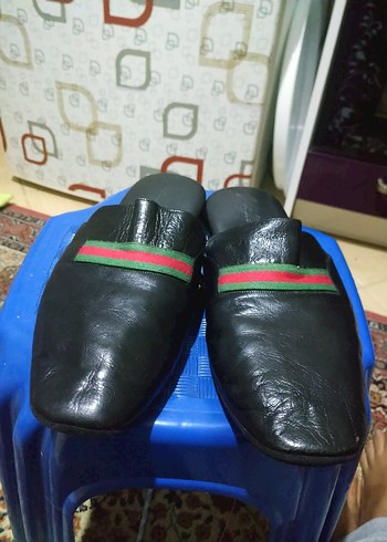 Erkek deri ev terliği - Görsel 2