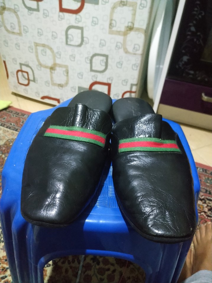 Erkek deri ev terliği - Görsel 2