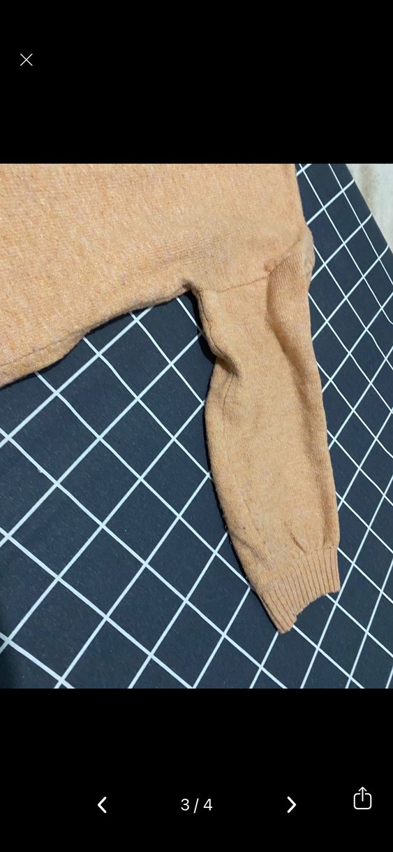 Bej Kadın Triko Boğazlı Kazak - Görsel 3