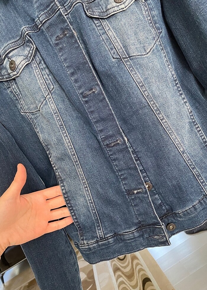 Kadın kot ceket - Görsel 2