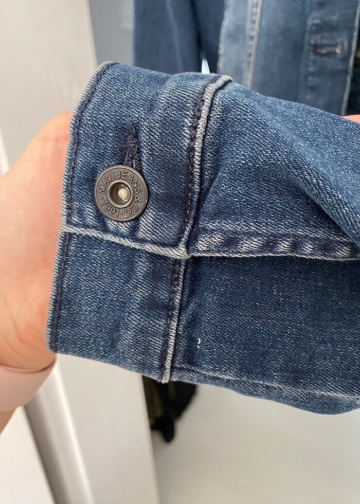 Kadın kot ceket - Görsel 4