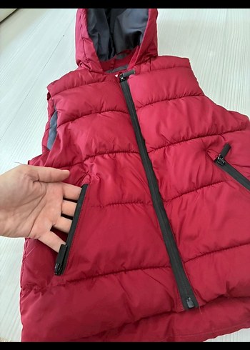 Çocuk kapşonlu yelek - Görsel 2