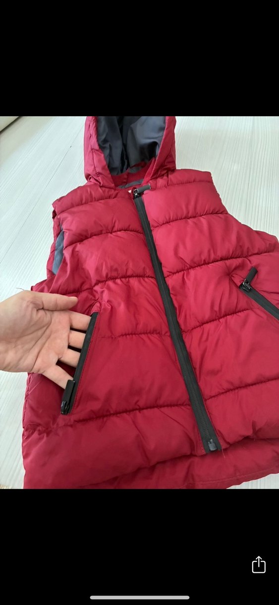 Çocuk kapşonlu yelek - Görsel 2