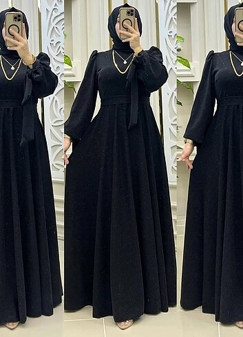 Siyah abiye elbise siyahın zarafeti ve modelin şıklığı muhteşem