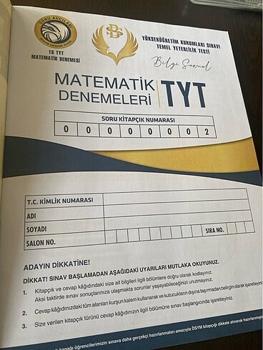  Bilgi Sarmal Tyt matematik deneme