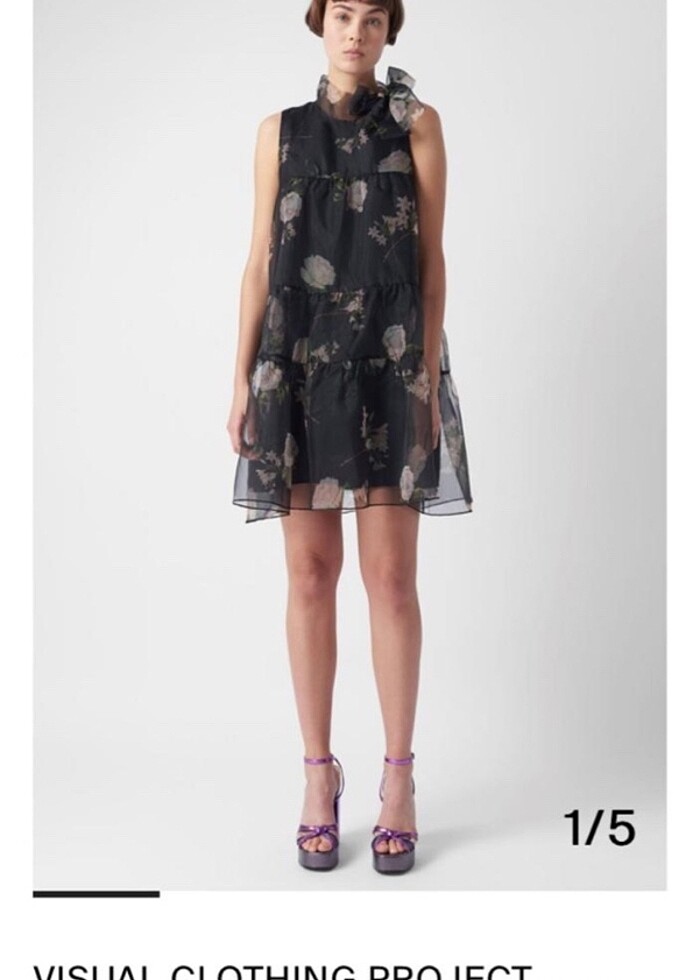 MQ klarna gıovanna organze elbise - Görsel 2