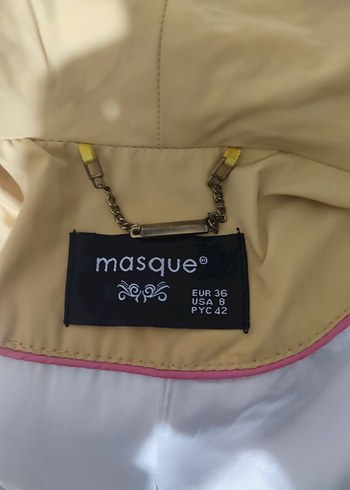 Sarı  Uzun Düğmeli Kadın Trençkot - Görsel 7