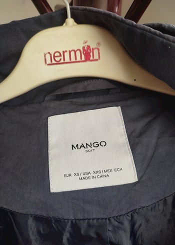 Gri Kadın Fermuarlı Midi Ceket - Görsel 8