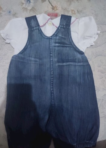 Nakışlı Pembe kiz bebek tulumu - Görsel 2