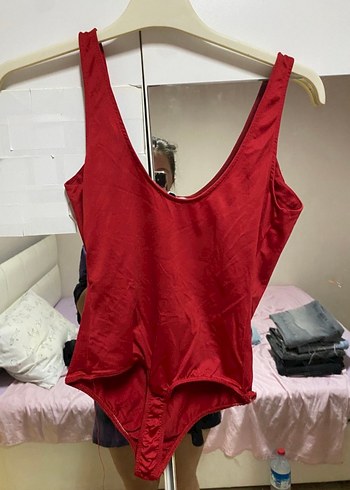 BERSHKA KIRMIZI BODYSUIT - Görsel 2