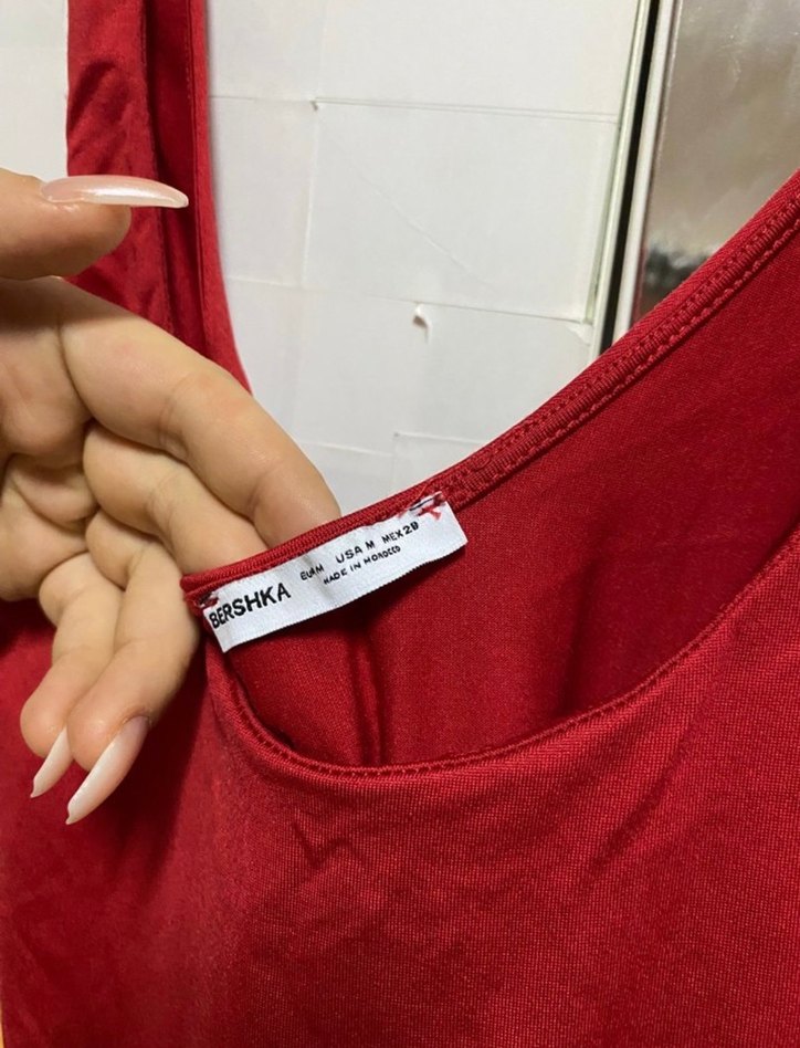BERSHKA KIRMIZI BODYSUIT - Görsel 3