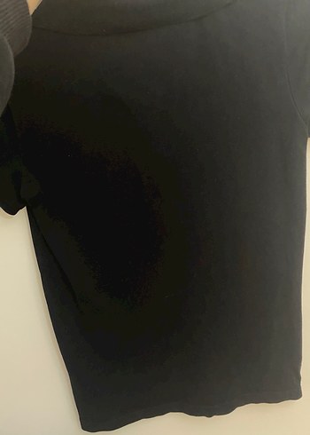 Düğmeli Siyah Polo Tişört - Görsel 3