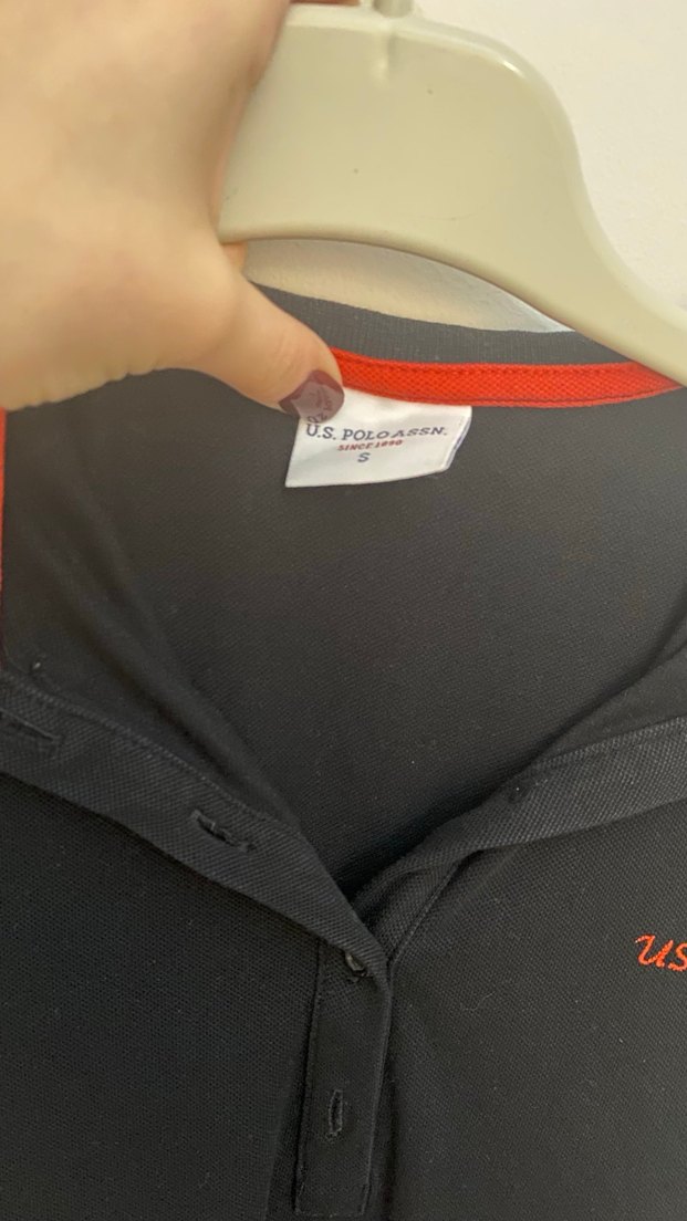 Düğmeli Siyah Polo Tişört - Görsel 2