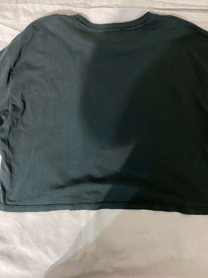 Yılan Baskılı Siyah Crop tshirt - Görsel 4