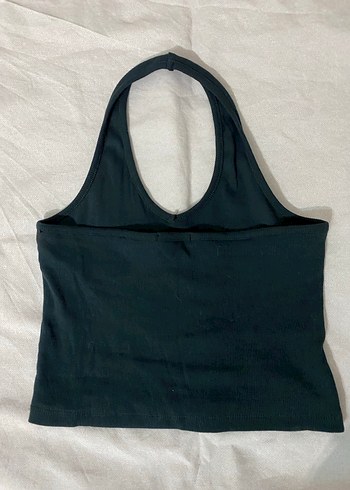H&M Siyah halter yaka crop - Görsel 4
