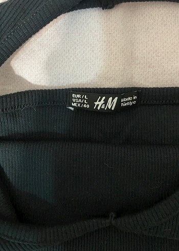 H&M Siyah halter yaka crop - Görsel 3