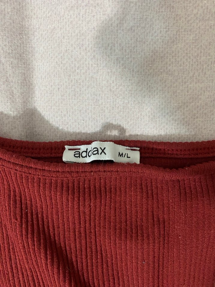 Kırmızı Crop Top - Görsel 2