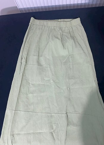 YeşilKeten Etek - Görsel 2