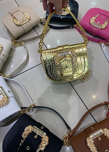 Versace Versace gold çapraz çanta 