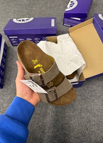 45 Beden kahverengi Renk Birkenstock terlik 