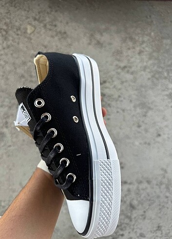 39 Beden siyah Renk Converse lift platform