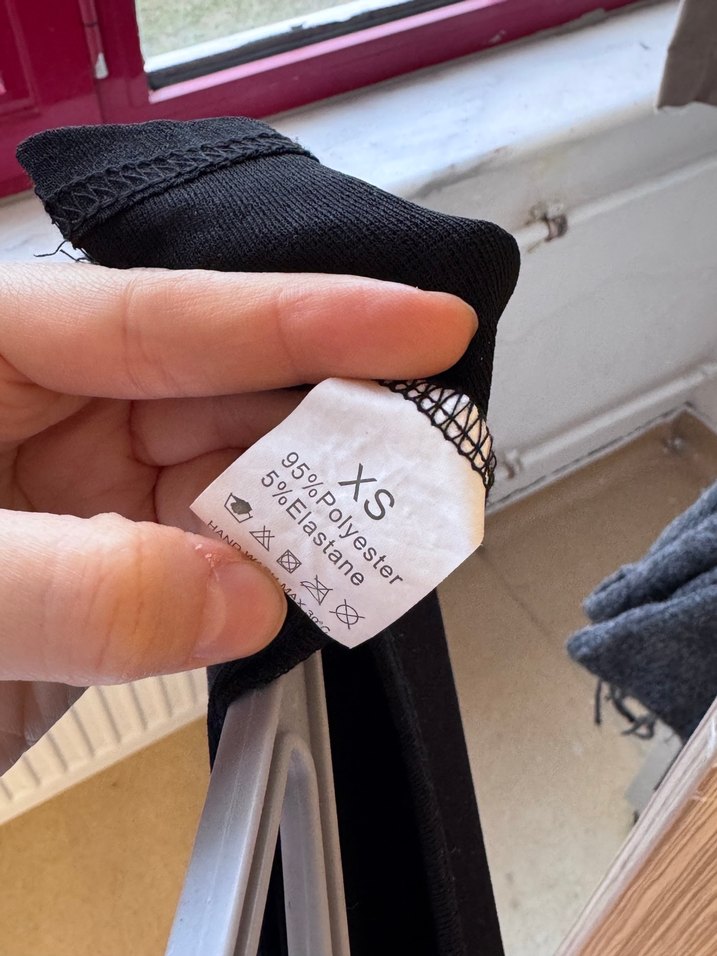 transparan Kadın Siyah Uzun Kollu İnce Triko Bluz - Görsel 2