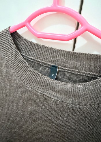 Bej Kadın Yün Kazak, Bisiklet Yaka, Rahat Kesim - Görsel 2