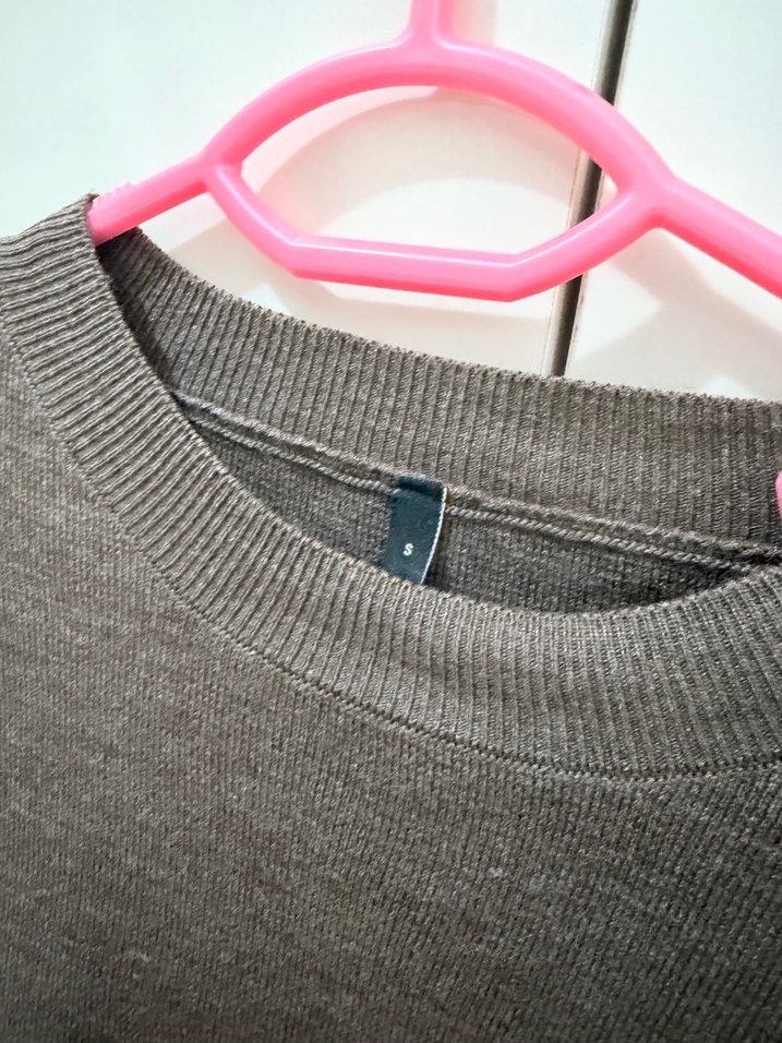 Bej Kadın Yün Kazak, Bisiklet Yaka, Rahat Kesim - Görsel 2