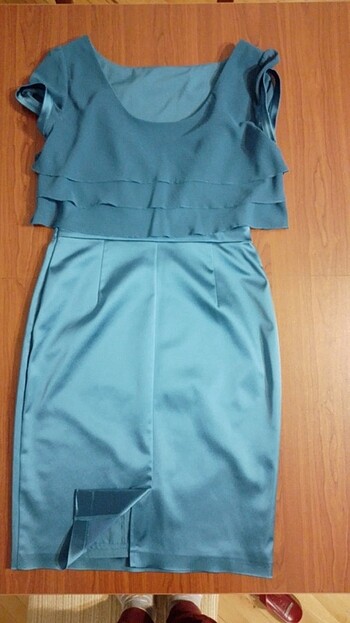 Roman petrol mavi abiye elbise - Görsel 3