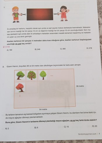 Beden Matematik Sarmal Branş Denemeleri 12'li Set
