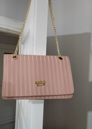 Pembe Pileli Modern Klasik Kadın Çanta