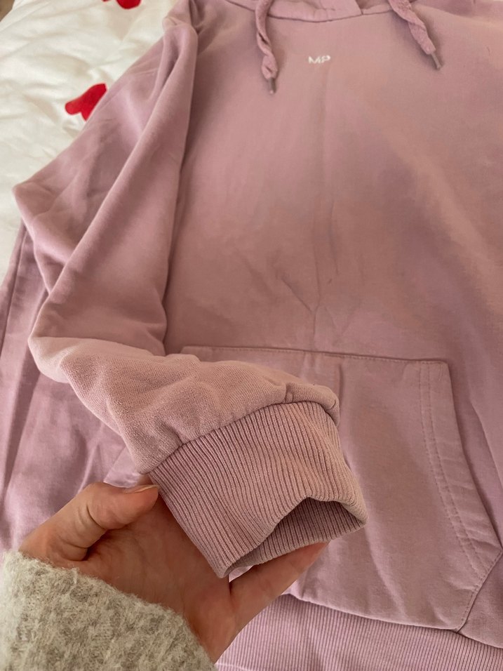 Pembe Kapüşonlu Kadın Sweatshirt - Görsel 2
