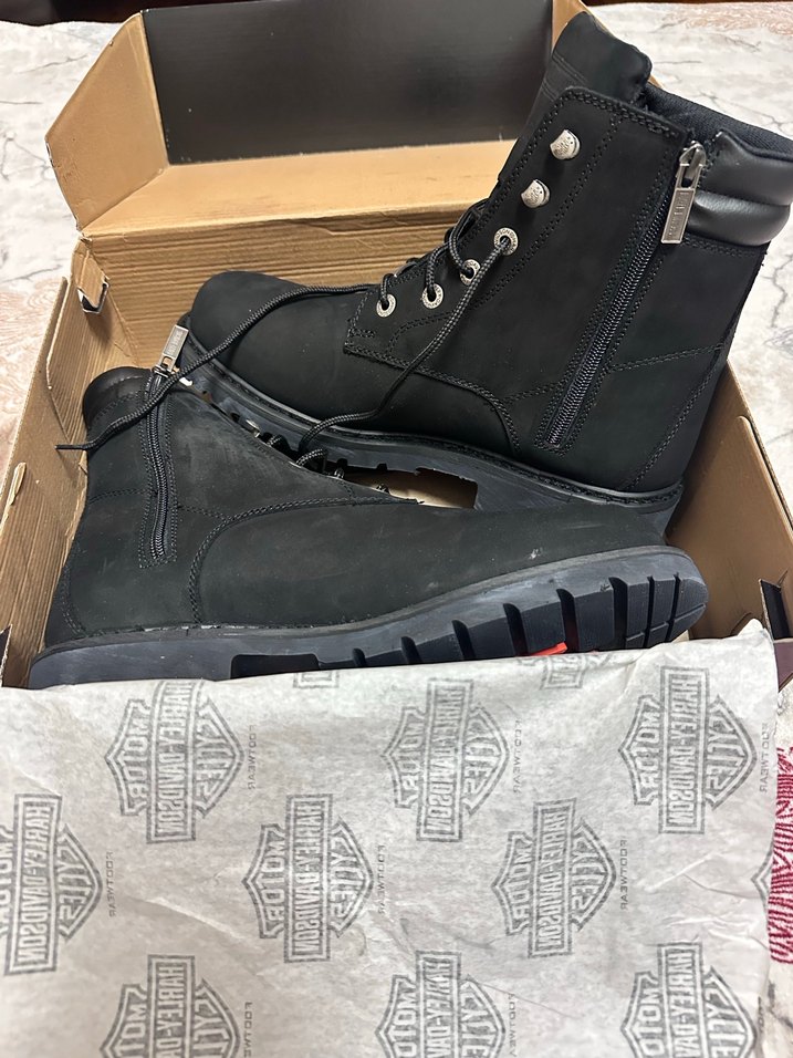 Harley Davidson Frisco Nubuk Erkek Bot - Görsel 2