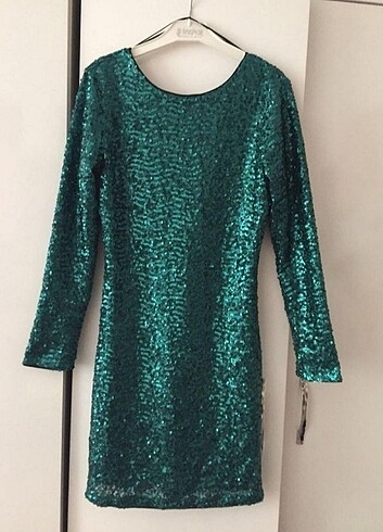 H&M pul payet gece elbisesi
