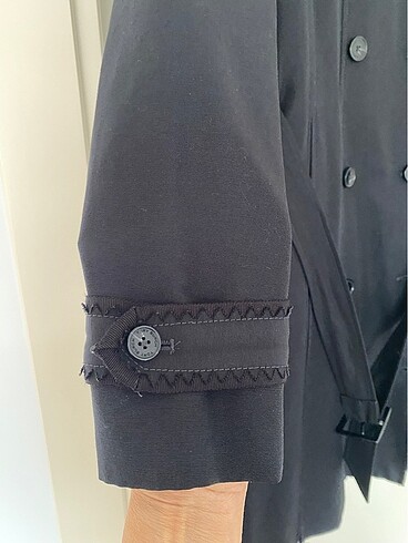 s Beden siyah Renk Tory Burch siyah trençkot