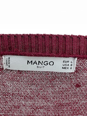 l Beden bordo Renk Mango Bluz %70 İndirimli.