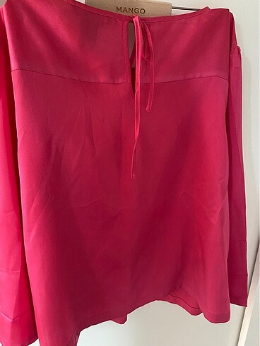40 Beden pembe Renk H&M Saten Ust