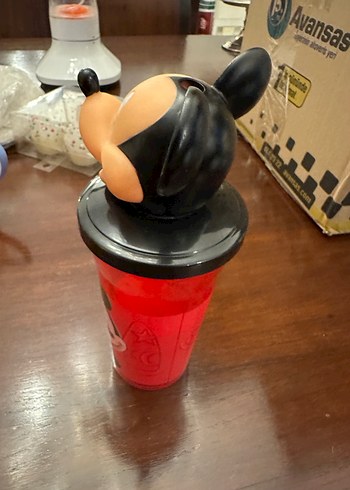 Renkli Mickey Mouse Temalı Çocuk Termos Şişesi - Görsel 2