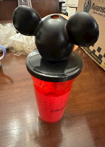 Renkli Mickey Mouse Temalı Çocuk Termos Şişesi - Görsel 3