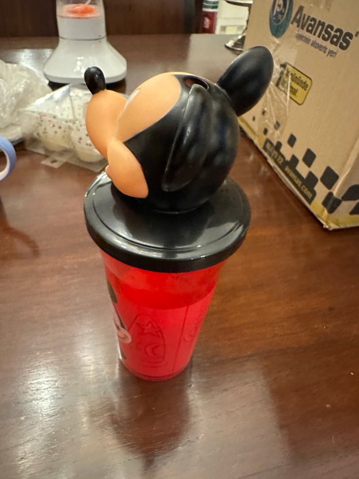 Renkli Mickey Mouse Temalı Çocuk Termos Şişesi - Görsel 2