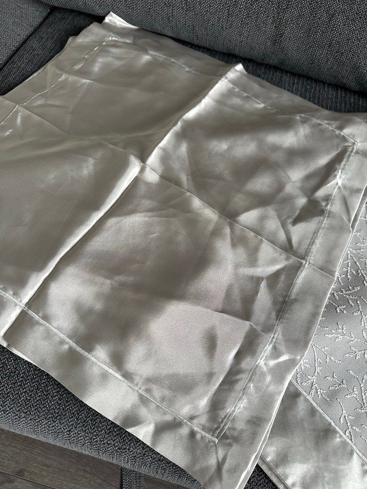 Gri Saten Masa Örtüsü - Görsel 3