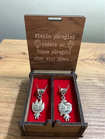 Diğer Ateş ve su çift kolyesi